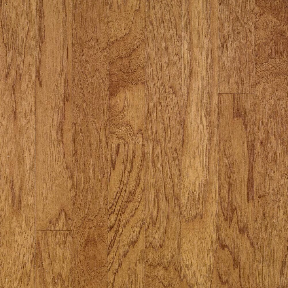 Hickory Autumn Wheat 3/4 in. Thick x 3-1/4 in. Wide x Varying Length Solid Hardwood Flooring (22 sq. ft. / case) by Bruce 1 Hickory Autumn Wheat 3/4 in. Thick x 3-1/4 in. Wide x Varying Length Solid Hardwood Flooring (22 sq. ft. / case) by Bruce