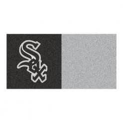 Chicago White Black Residential 18 in. x 18 Peel and Stick Carpet Tile (20 Tiles/Case) 45 sq. ft. by FANMATS