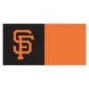 San Francisco Giants Black Residential 18 in. x 18 Peel and Stick Carpet Tile (20 Tiles/Case) 45 sq. ft. by FANMATS