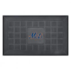 MLB New York Mets Black 19 in. x 30 in. Vinyl Indoor/Outdoor Door Mat by FANMATS