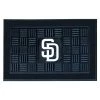 MLB San Diego Padres Black 19 in. x 30 in. Vinyl Indoor/Outdoor Door Mat by FANMATS