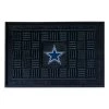 NFL Dallas Cowboys Black 19 in. x 30 in. Vinyl Outdoor Door Mat by FANMATS