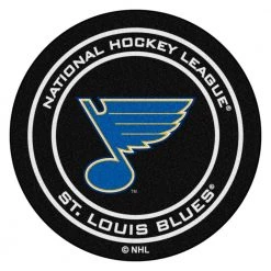 St. Louis Blues Black 27 in. Round Hockey Puck Mat by FANMATS