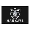 NFL - Las Vegas Raiders Black Man Cave 2 ft. x 3 ft. Area Rug by FANMATS