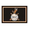 Baltimore Orioles Black 4 ft. x 6 ft. Plush Area Rug by FANMATS