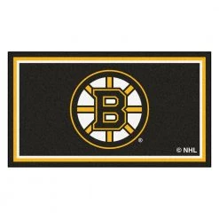 NHL - Boston Bruins 3 ft. x 5 ft. Ultra Plush Area Rug by FANMATS