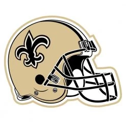 New Orleans Saints Black 3 ft. x 2 ft. Mascot Helmet Area Rug by FANMATS