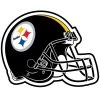 Pittsburgh Steelers Black 3 ft. x 2 ft. Mascot Helmet Area Rug by FANMATS