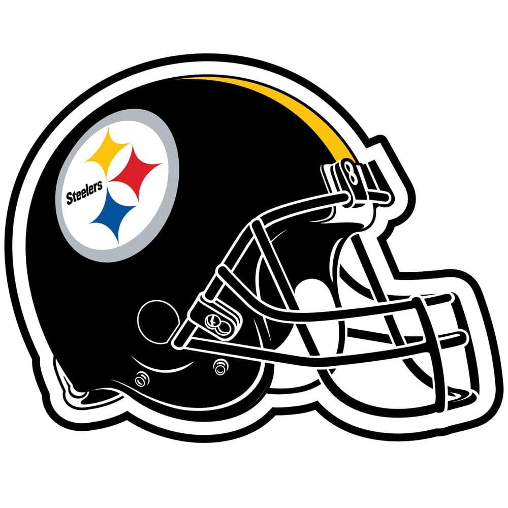 Pittsburgh Steelers Black 3 ft. x 2 ft. Mascot Helmet Area Rug by FANMATS 1 Pittsburgh Steelers Black 3 ft. x 2 ft. Mascot Helmet Area Rug by FANMATS