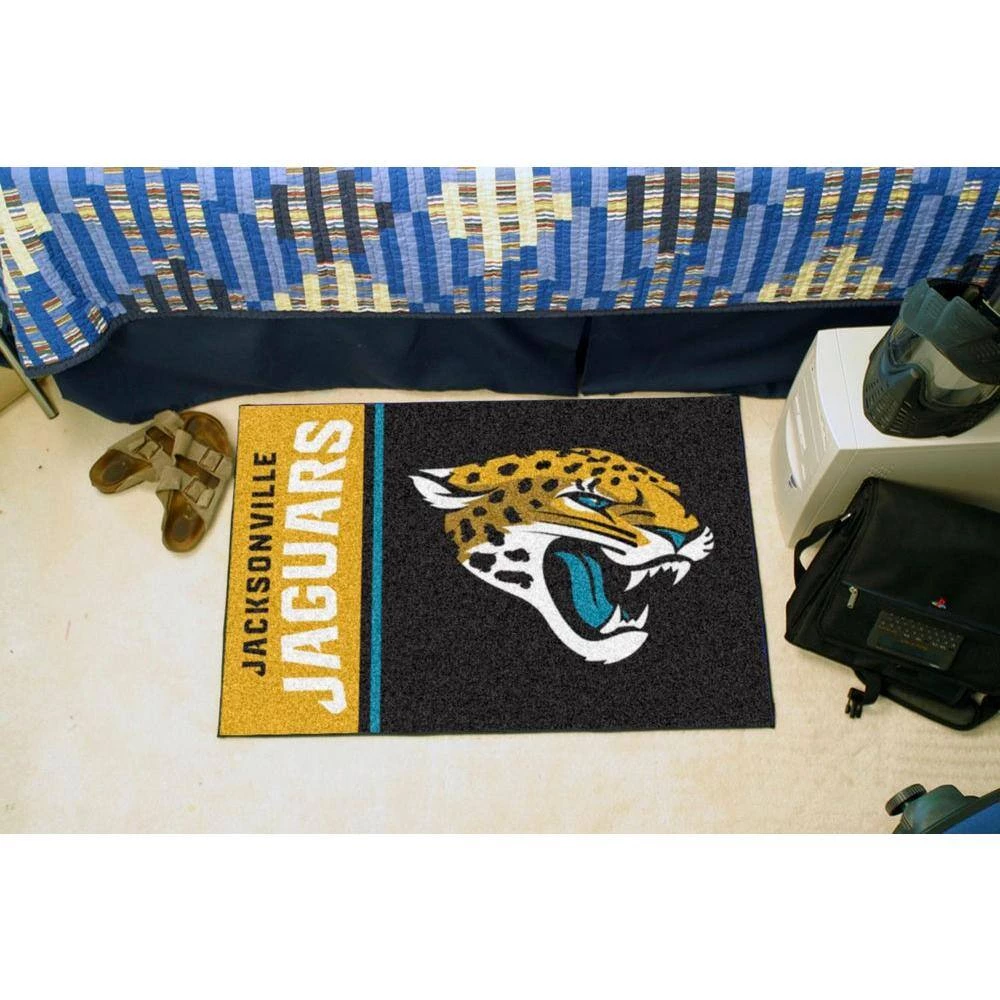 NFL - Jacksonville Jaguars Black Uniform Inspired 2 ft. x 3 ft. Area Rug by FANMATS 2 NFL - Jacksonville Jaguars Black Uniform Inspired 2 ft. x 3 ft. Area Rug by FANMATS - Image 2