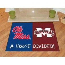 NCAA University of Mississippi/Mississippi State House Divided 3 ft. x 4 ft. Area Rug by FANMATS 6 NCAA University of Mississippi/Mississippi State House Divided 3 ft. x 4 ft. Area Rug by FANMATS -CheapFANMATS || Bruce Store blue burgundy fanmats sports rugs 6033 c3 1000