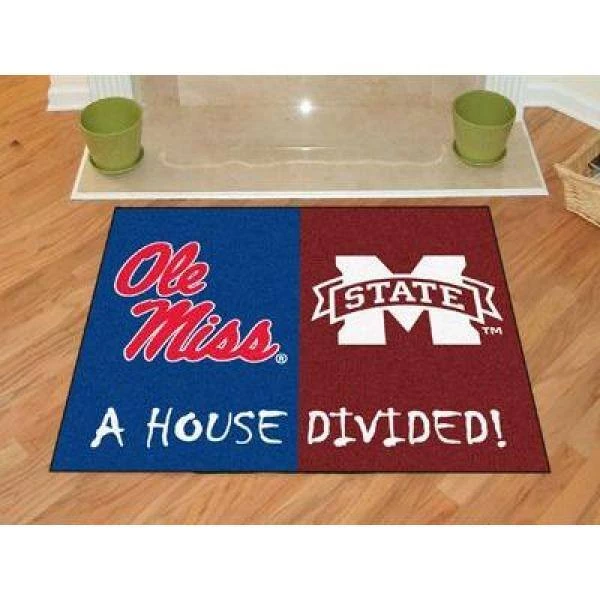 NCAA University of Mississippi/Mississippi State House Divided 3 ft. x 4 ft. Area Rug by FANMATS 3 NCAA University of Mississippi/Mississippi State House Divided 3 ft. x 4 ft. Area Rug by FANMATS - Image 3