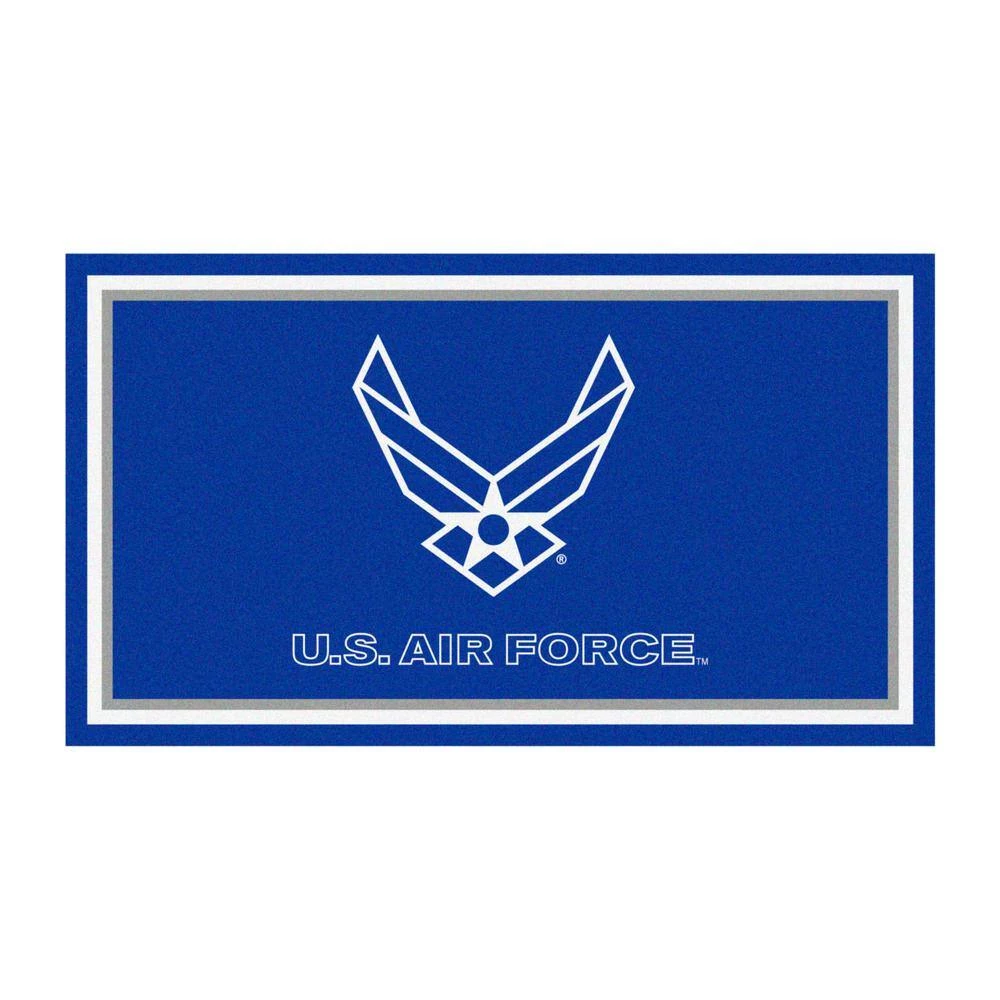 U.S. Air Force Blue 3 ft. x 5 ft. Plush Area Rug by FANMATS 1 U.S. Air Force Blue 3 ft. x 5 ft. Plush Area Rug by FANMATS
