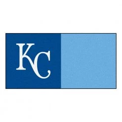 Kansas City Royals Blue Residential 18 in. x 18 Peel and Stick Carpet Tile (20 Tiles/Case) 45 sq. ft. by FANMATS