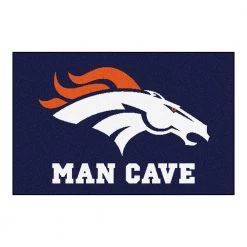 NFL Denver Broncos Blue Man Cave 2 ft. x 3 ft. Area Rug by FANMATS