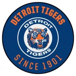 Detroit Tigers Blue 2 ft. x 2 ft. Round Area Rug by FANMATS