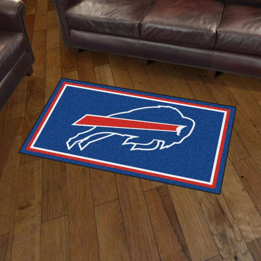 NFL - Buffalo Bills 3 ft. x 5 ft. Ultra Plush Area Rug by FANMATS 2 NFL - Buffalo Bills 3 ft. x 5 ft. Ultra Plush Area Rug by FANMATS - Image 2