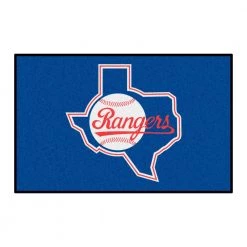 Texas Rangers Blue 1 ft. 7 in. x 2 ft. 6 in. Starter Area Rug by FANMATS