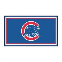 Chicago Cubs Blue 3 ft. x 5 ft. Plush Area Rug by FANMATS