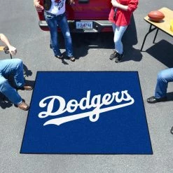 Los Angeles Dodgers 5 ft. x 6 ft. Tailgater Rug by FANMATS -CheapFANMATS || Bruce Store blue fanmats sports rugs 6525 c3 1000