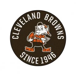Cleveland Browns 2 ft. 3 in. Round Vintage Area Rug by FANMATS