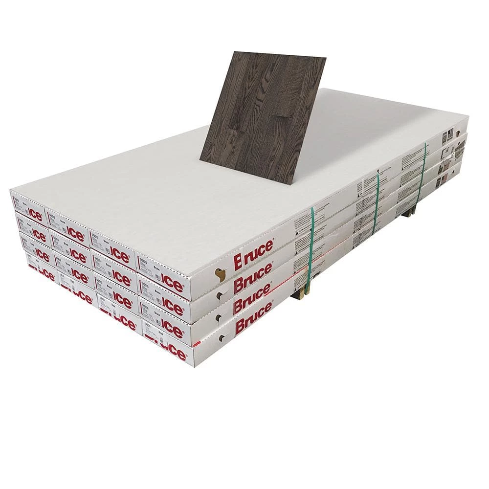 Coastal Gray Oak 3/4 in. Thick x 5 in. Wide x Random Length Solid Hardwood Flooring (376 sq. ft. / pallet) by Bruce 2 Coastal Gray Oak 3/4 in. Thick x 5 in. Wide x Random Length Solid Hardwood Flooring (376 sq. ft. / pallet) by Bruce - Image 2