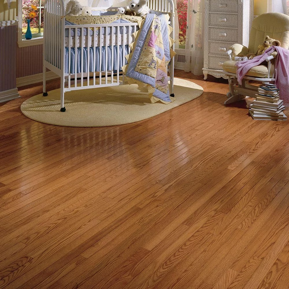 American Originals Copper Light Red Oak 3/4 in. T x 2-1/4 in. W x Varying L Solid Hardwood Flooring (20 sq. ft. /case) by Bruce 2 American Originals Copper Light Red Oak 3/4 in. T x 2-1/4 in. W x Varying L Solid Hardwood Flooring (20 sq. ft. /case) by Bruce - Image 2