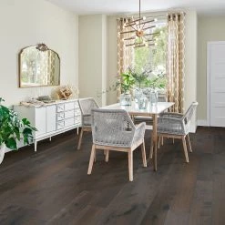 Time Honored Hickory Dark Brown 3/8 in. Tx 7-1/4 in. Wx Varying L Engineered Click Hardwood Flooring(32.63 sq. ft./case) by Bruce -CheapFANMATS || Bruce Store dark brown bruce engineered hardwood ehhd73l50w 31 1000