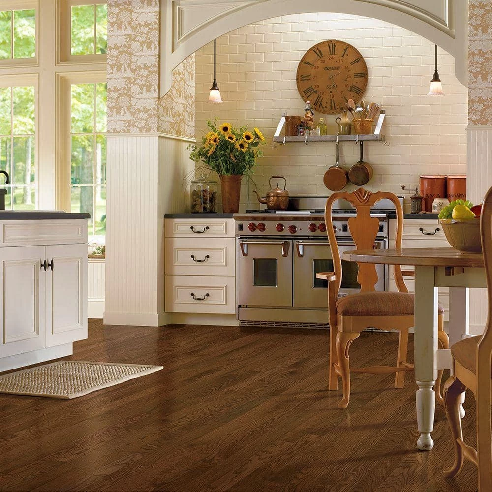 American Originals Deep Russet Oak 3/4 in. T x 2-1/4 in. W x Varying L Solid Hardwood Flooring (20 sq. ft. /case) by Bruce 2 American Originals Deep Russet Oak 3/4 in. T x 2-1/4 in. W x Varying L Solid Hardwood Flooring (20 sq. ft. /case) by Bruce - Image 2
