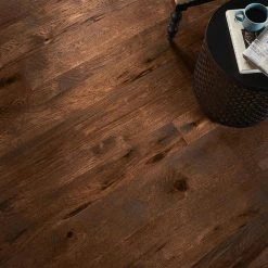 Revolutionary Rustics Hickory Earthly Color 1/2 in T x Varying W x Varying L Engineered Hardwood Flooring (37.9 sq.ft.) by Bruce -CheapFANMATS || Bruce Store earthly color bruce engineered hardwood eahhdm5l401 1f 1000