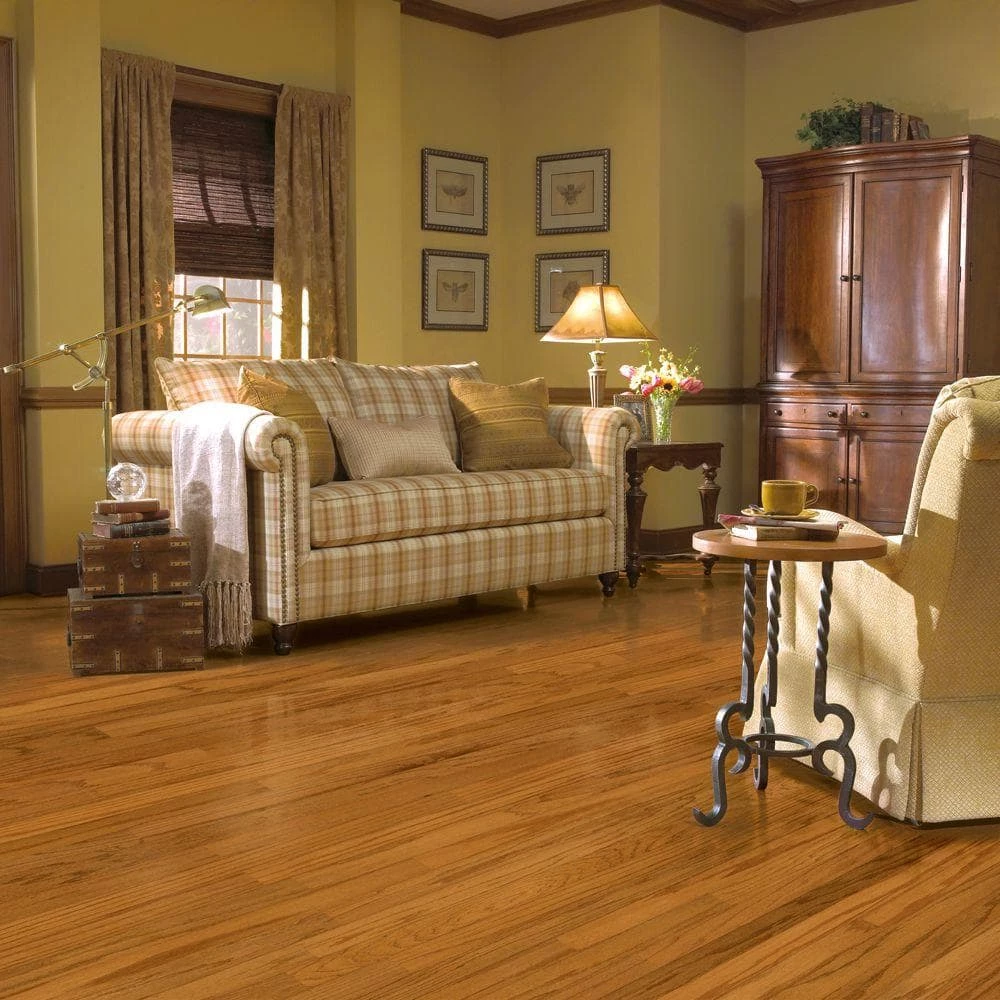 Colony Collection Oak Fall Meadow 3/8 in. T x 3 in. W x Random L Engineered Hardwood Flooring (31.5 sq. ft./case) by Bruce 2 Colony Collection Oak Fall Meadow 3/8 in. T x 3 in. W x Random L Engineered Hardwood Flooring (31.5 sq. ft./case) by Bruce - Image 2