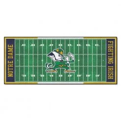 Notre Dame University 3 ft. x 6 ft. Football Field Runner Rug by FANMATS