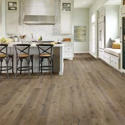 Time Honored Oak Gray 3/8 in. T x 7-1/4 in. W x Varying L Engineered Click Hardwood Flooring (32.63 sq. ft./case) by Bruce 7 Time Honored Oak Gray 3/8 in. T x 7-1/4 in. W x Varying L Engineered Click Hardwood Flooring (32.63 sq. ft./case) by Bruce -CheapFANMATS || Bruce Store gray bruce engineered hardwood ekhd73l60w 31 1000