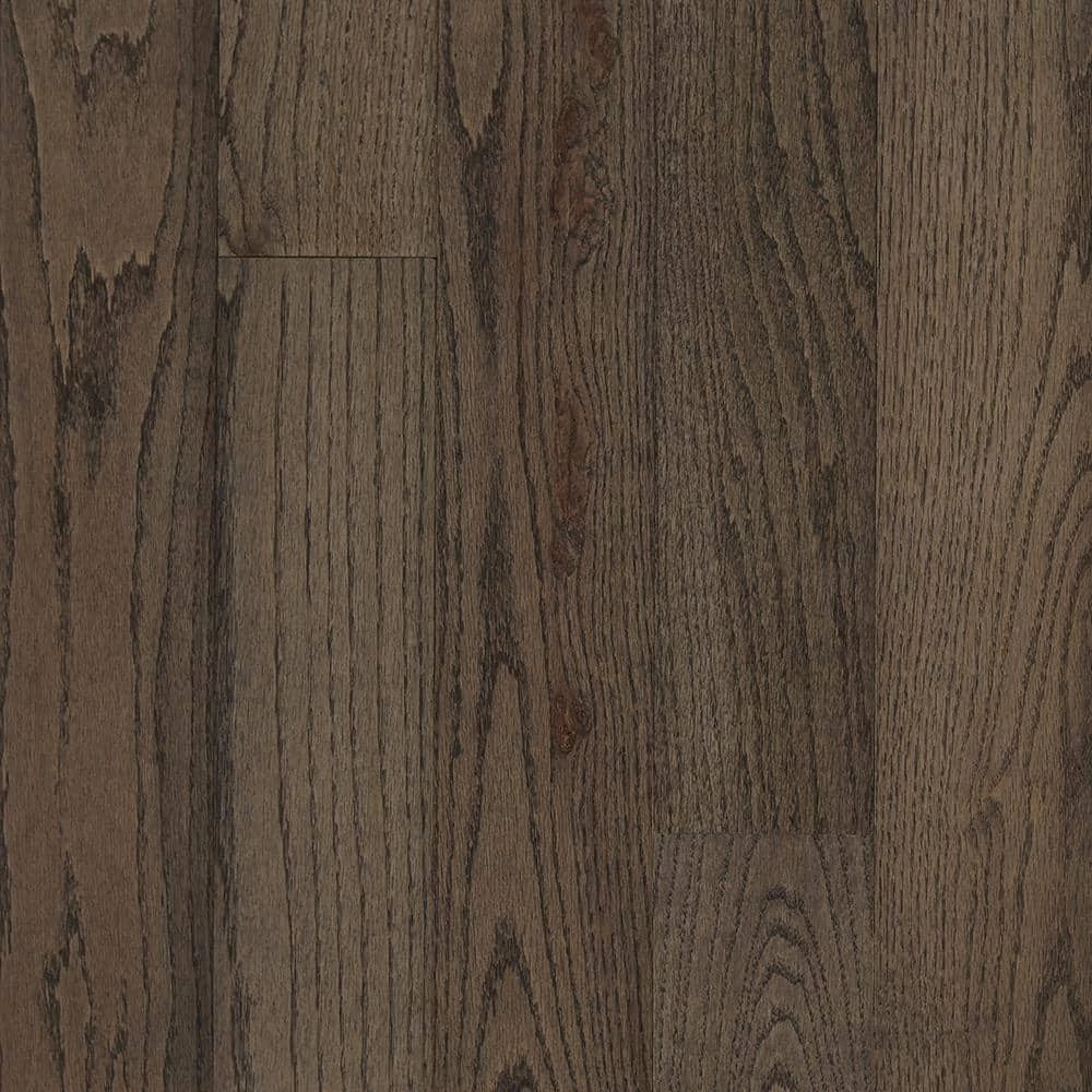 Plano Oak Gray 3/4 in. Thick x 5 in. Wide x Varying Length Solid Hardwood Flooring (23.5 sq. ft. / case) by Bruce 1 Plano Oak Gray 3/4 in. Thick x 5 in. Wide x Varying Length Solid Hardwood Flooring (23.5 sq. ft. / case) by Bruce