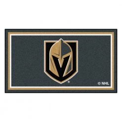Vegas Golden Knights Gray 3 ft. x 5 ft. Plush Area Rug by FANMATS