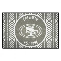 San Francisco 49ers Southern Style Gray 1.5 ft. x 2.5 ft. Starter Area Rug by FANMATS