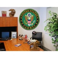 MIL U.S. Army Green 4 ft. x 4 ft. Indoor Round Area Rug by FANMATS -CheapFANMATS || Bruce Store green fanmats area rugs 10179 c3 1000