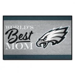 Philadelphia Eagles World's Best Mom Green 1.5 ft. x 2.5 ft. Starter Area Rug by FANMATS