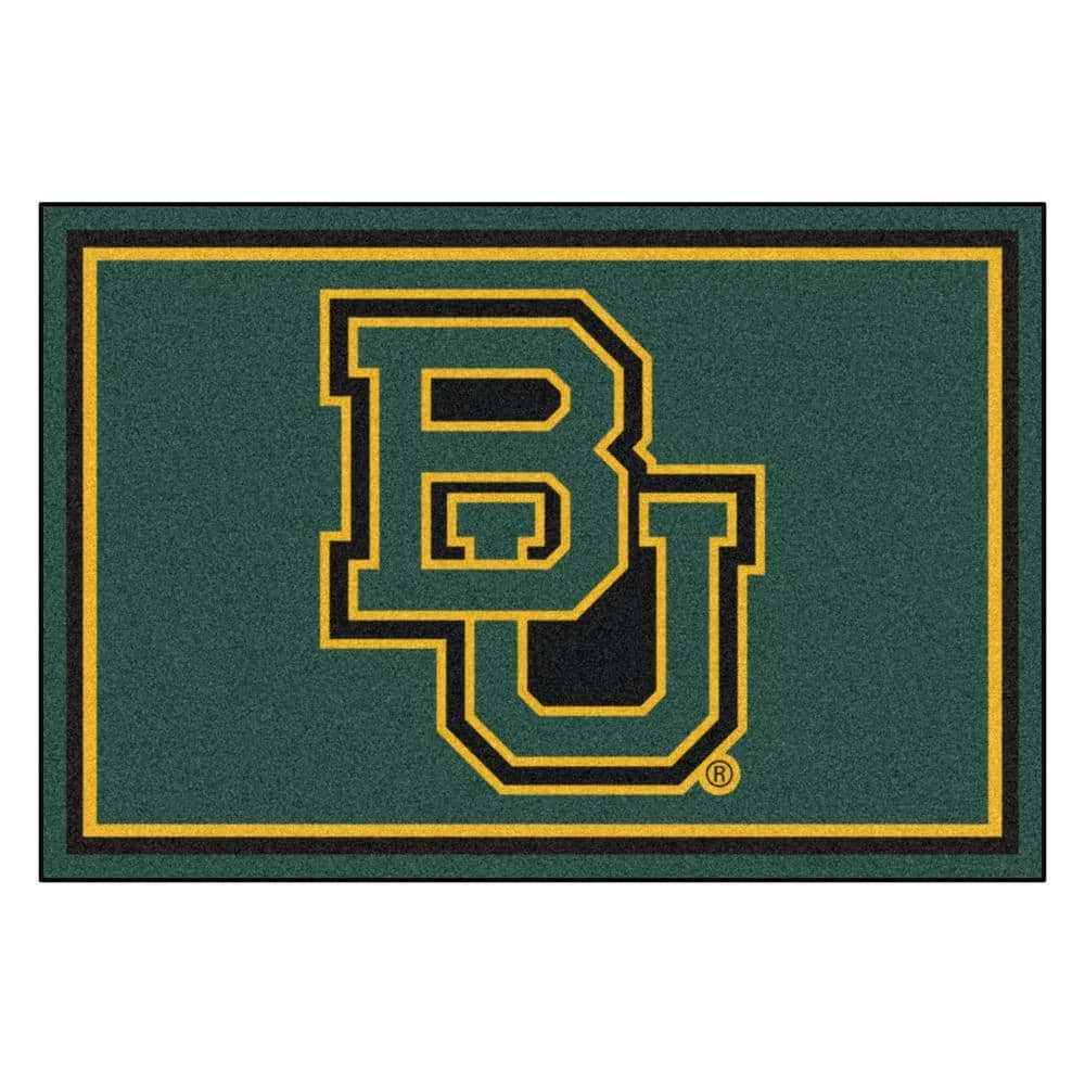NCAA - Baylor University Grren 8 ft. x 5 ft. Indoor Area Rug by FANMATS 1 NCAA - Baylor University Grren 8 ft. x 5 ft. Indoor Area Rug by FANMATS