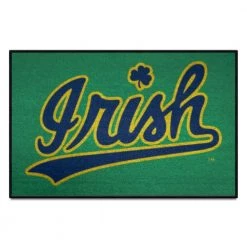 Notre Dame Green Starter Mat Accent Rug - 19 in. x 30 in. Slogan Design by FANMATS