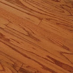 Oak Gunstock 3/8 in. T x 3 in. W x Random Length Engineered Hardwood Flooring (31.5 sq. ft./case) by Bruce