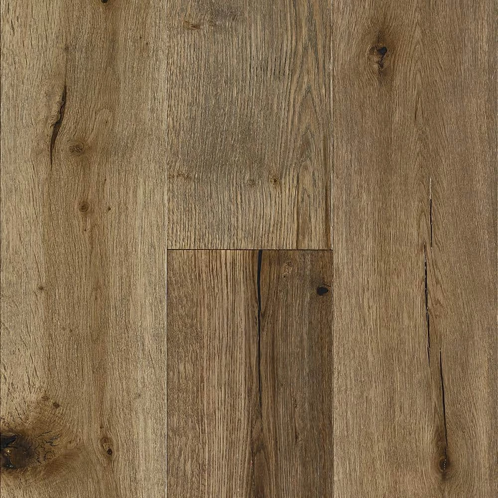 Time Honored Oak Light Gray 3/8 in. Tx 7-1/4 in. Wx Varying Length Engineered Click Hardwood Flooring(32.63 sq.ft./case) by Bruce 1 Time Honored Oak Light Gray 3/8 in. Tx 7-1/4 in. Wx Varying Length Engineered Click Hardwood Flooring(32.63 sq.ft./case) by Bruce