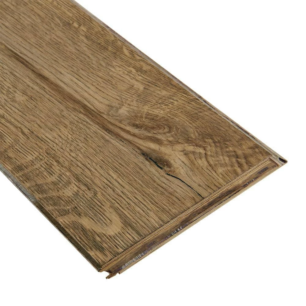 Time Honored Oak Light Gray 3/8 in. Tx 7-1/4 in. Wx Varying Length Engineered Click Hardwood Flooring(32.63 sq.ft./case) by Bruce 2 Time Honored Oak Light Gray 3/8 in. Tx 7-1/4 in. Wx Varying Length Engineered Click Hardwood Flooring(32.63 sq.ft./case) by Bruce - Image 2