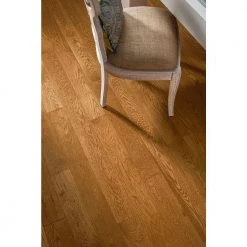 American Vintage Scraped Light Spice Oak 3/4 in. T x 5 in. W x Varying L Solid Hardwood Flooring (23.5 sq. ft. / case) by Bruce -CheapFANMATS || Bruce Store light spice bruce solid hardwood samv5ls c3 1000