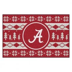 Alabama Crimson Tide Holiday Sweater Maroon 1.5 ft. x 2.5 ft. Starter Area Rug by FANMATS