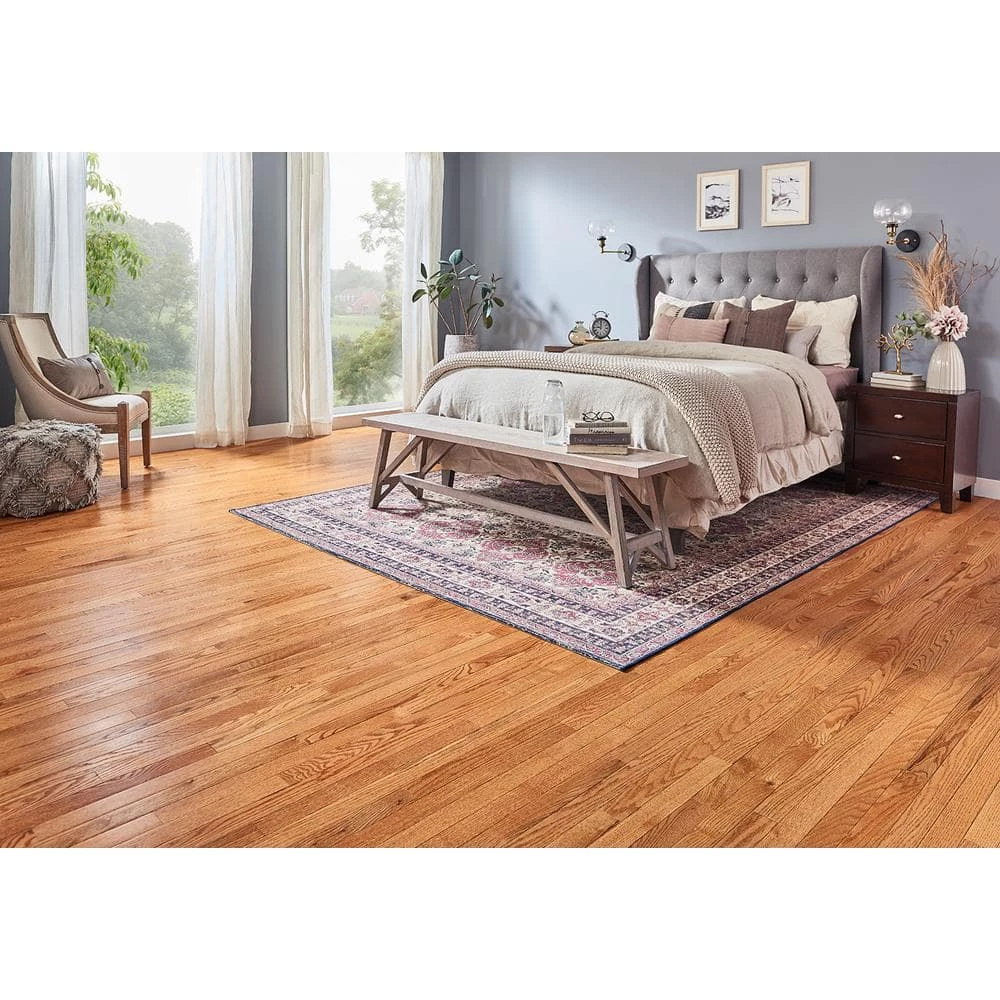 Plano Low Gloss Marsh Oak 3/4 in. Thick x 3-1/4 in. Wide x Varying Length Solid Hardwood Flooring (22 sq. ft./case) by Bruce 6 Plano Low Gloss Marsh Oak 3/4 in. Thick x 3-1/4 in. Wide x Varying Length Solid Hardwood Flooring (22 sq. ft./case) by Bruce - Image 6