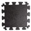 Titan Tile Black 18 in. x 18 in. Rubber Tile Flooring (6-Pack) by FANMATS
