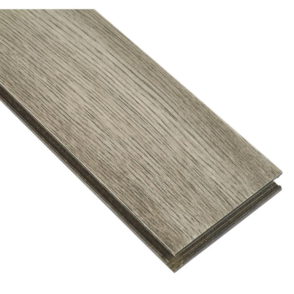 Hydropel Oak Medium Gray 7/16 in. T x 5 in. W x Varying Length Engineered Hardwood Flooring (22.6 sq. ft.) by Bruce 3 Hydropel Oak Medium Gray 7/16 in. T x 5 in. W x Varying Length Engineered Hardwood Flooring (22.6 sq. ft.) by Bruce - Image 3