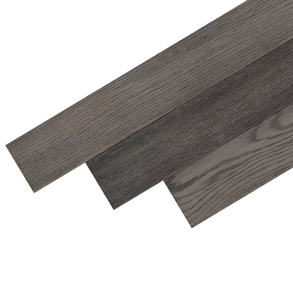 Hydropel Oak Medium Gray 7/16 in. T x 5 in. W x Varying Length Engineered Hardwood Flooring (22.6 sq. ft.) by Bruce 2 Hydropel Oak Medium Gray 7/16 in. T x 5 in. W x Varying Length Engineered Hardwood Flooring (22.6 sq. ft.) by Bruce - Image 2