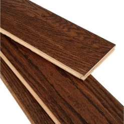 American Vintage Scraped Mocha 3/4 in. T x 5 in. W x Varying L Solid Hardwood Flooring (23.5 sq. ft. / case) by Bruce -CheapFANMATS || Bruce Store mocha bruce solid hardwood samv5mc a0 1000